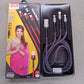 JK 3 in 1 Multi Super Fast Charging Cable (1 Pc / 1200 MM)
