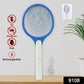 9108 Anti Mosquito Racquet Rechargeable Insect Killer Bat With Led Light