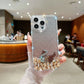 Luxury Design Rhinestone TPU (Soft) | PC (Hard) Phone Case (violet)- iPhone 15 pro