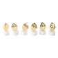 Decorative Golden Leaf Shaped Flameless Led Candles (12 Pc)