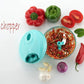 7008 Manual Stainless Steel Blades Compact Hand Held Vegetable Chopperslicer (Brown Package Box)