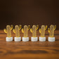 Decorative Cactus Shaped Flameless Led Candles (12 Pc)