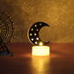Decorative Moon Shaped Flameless Led Candles (4 Pc)
