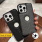 Leather Stich Logo design for 15 PLus (Black)