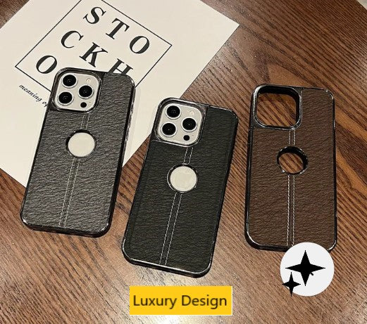 Leather Stich Logo design for 15 PLus (Black)