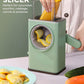 2132 Vegetable Shredder Round Mandolin Slicer Grater Shredder Salad Maker - Large Feed Port - Suction Base - Cutter For Vegetable Fruit Cookie.