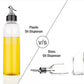 2138  1ltr Oil Dispenserwith Lid - Clear Drip Free Spout Controlled Use