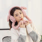 Cute Jumping Rabbit Ear Plush Winter Earmuffs (1 Pc)