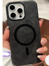 PU Leather Magnetic charger Case - iPhone 15 plus