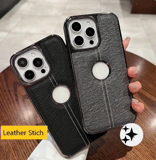 Leather Stich Logo design for 15 PLus (Black)