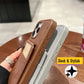 Card Bag Slot Stand Holder PU Leather Phone Case - Samsung S24 Ultra