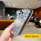 Luxury Phone Case for iPhone 16 plus  | Rhinestone | Transparent | Diamond Crystals | Handmade Compatible with iPhone 16 plus only (White Rhinestones)