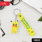 Cute Cartoon Silicone 3D Key Chain with Metal Hook & Strap (Pack of 1)
