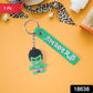 Cute Cartoon Silicone 3D Key Chain with Metal Hook & Strap (Pack of 1)