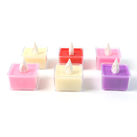 Led Flameless Decorative Tealight Candles - (6 Pc  Set)