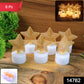 Set Of 6 Decorative Led Star Candles