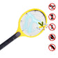 Yellow Rechargeable Electric Mosquito Killer Racket With Cable